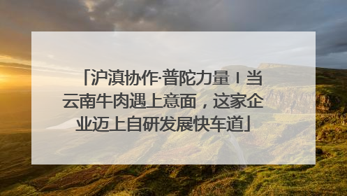 沪滇协作·普陀力量〡当云南牛肉遇上意面，这家企业迈上自研发展快车道