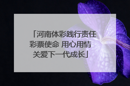 河南体彩践行责任彩票使命 用心用情关爱下一代成长