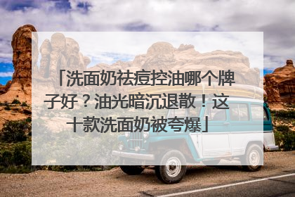 洗面奶祛痘控油哪个牌子好？油光暗沉退散！这十款洗面奶被夸爆