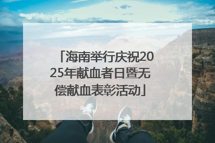 海南举行庆祝2025年献血者日暨无偿献血表彰活动