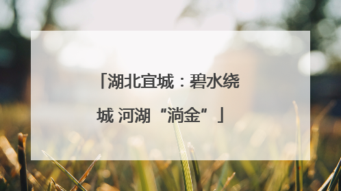 湖北宜城：碧水绕城 河湖“淌金”