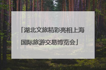 湖北文旅精彩亮相上海国际旅游交易博览会
