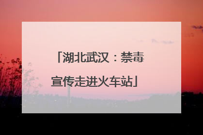 湖北武汉：禁毒宣传走进火车站