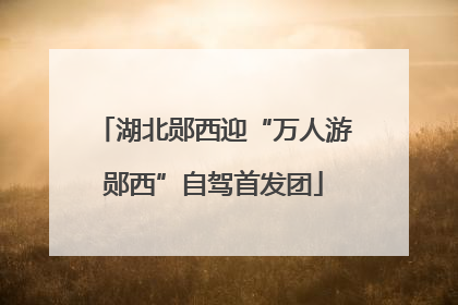 湖北郧西迎“万人游郧西”自驾首发团