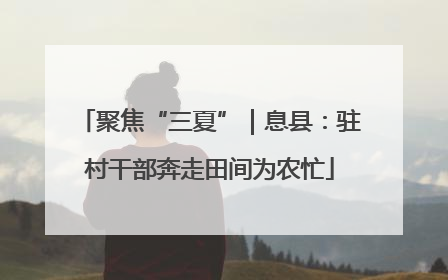 聚焦“三夏”｜息县：驻村干部奔走田间为农忙