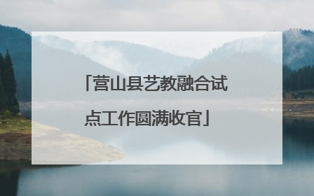 营山县艺教融合试点工作圆满收官