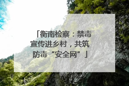衡南检察：禁毒宣传进乡村，共筑防毒“安全网”