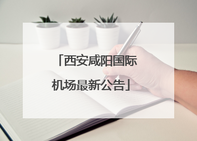 西安咸阳国际机场最新公告
