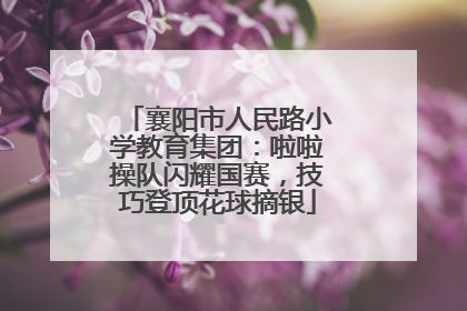 襄阳市人民路小学教育集团：啦啦操队闪耀国赛，技巧登顶花球摘银
