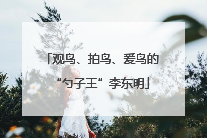 观鸟、拍鸟、爱鸟的“勺子王”李东明