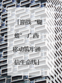 迎战“蝴蝶” 广西移动筑牢通信生命线