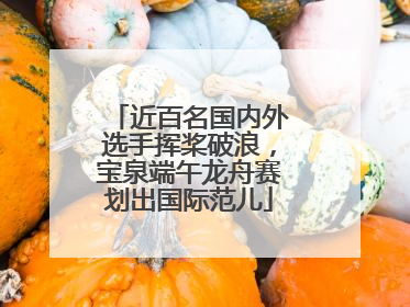 近百名国内外选手挥桨破浪，宝泉端午龙舟赛划出国际范儿