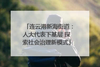 连云港新海街道：人大代表下基层 探索社会治理新模式