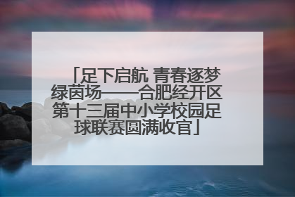 足下启航 青春逐梦绿茵场——合肥经开区第十三届中小学校园足球联赛圆满收官