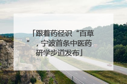 跟着药径识“百草”，宁波首条中医药研学步道发布