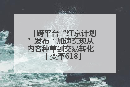 跨平台“红京计划”发布：加速实现从内容种草到交易转化丨变革618