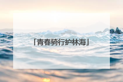 青春骑行护林海