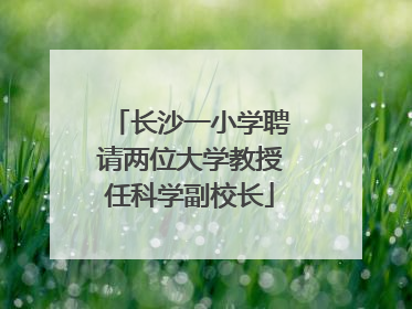 长沙一小学聘请两位大学教授任科学副校长