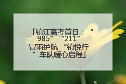 镇江高考首日：“985”“211”冒雨护航 “镇悦行”车队暖心启程