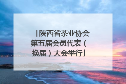 陕西省茶业协会第五届会员代表（换届）大会举行