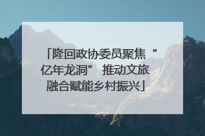 隆回政协委员聚焦“亿年龙洞” 推动文旅融合赋能乡村振兴