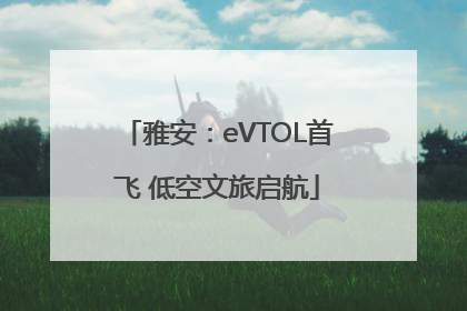 雅安：eVTOL首飞 低空文旅启航