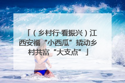 （乡村行·看振兴）江西安福“小西瓜”撬动乡村共富“大支点”