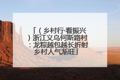（乡村行·看振兴）浙江义乌何斯路村：龙粽越包越长折射乡村人气渐旺