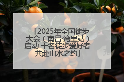2025年全国徒步大会（南昌·湾里站）启动 千名徒步爱好者共赴山水之约