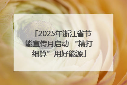 2025年浙江省节能宣传月启动 “精打细算”用好能源