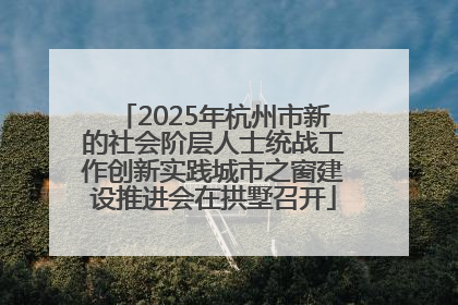 2025年杭州市新的社会阶层人士统战工作创新实践城市之窗建设推进会在拱墅召开