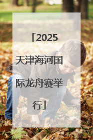 2025天津海河国际龙舟赛举行