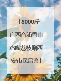 8000斤广西合浦香山鸡嘴荔枝赠西安市民品鉴