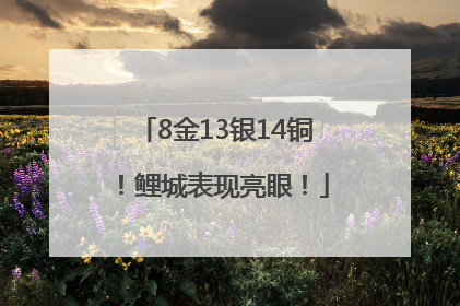 8金13银14铜！鲤城表现亮眼！