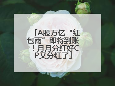 A股万亿“红包雨”即将到账！月月分红好CP又分红了
